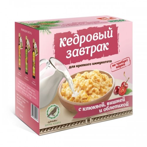 Купить Завтрак кедровый для крепкого иммунитета с клюквой, вишней и облепихой  г. Челябинск  