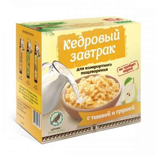 Завтрак кедровый для комфортного пищеварения с тыквой и грушей  г. Челябинск  
